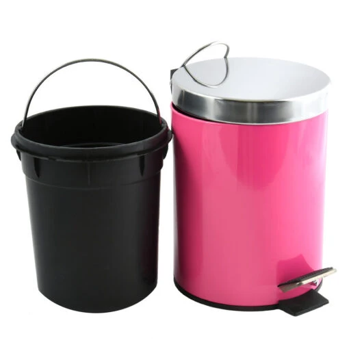 MSV Badkamer/toilet Pedaalemmer - Fuchsia Roze - 3 Liter - 17 X 25 Cm -Lifestyle-Productwinkel be860114827d43a4bee23bc23974bcb7