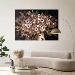 Schilderij Bloemenrijkdom 100x140 Cm Bruin -Lifestyle-Productwinkel ed47f091febd42a2b58fa5372ad89aa9