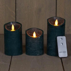 Anna's Collection Stompkaars - 3 Stuks - Antiek Groen - LED Kaarsen -Lifestyle-Productwinkel ee0e17dde1484f8bb33ea16cec29258c